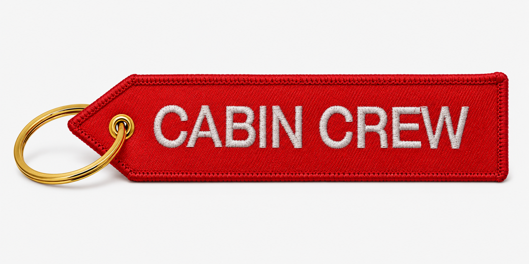 Roter "Cabin Crew" Schlüsselanhänger für Flugbegleiter und Aviation Geeks