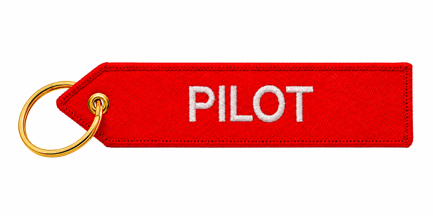 Roter "Pilot" Schlüsselanhänger perfekt als Geschenk für Piloten