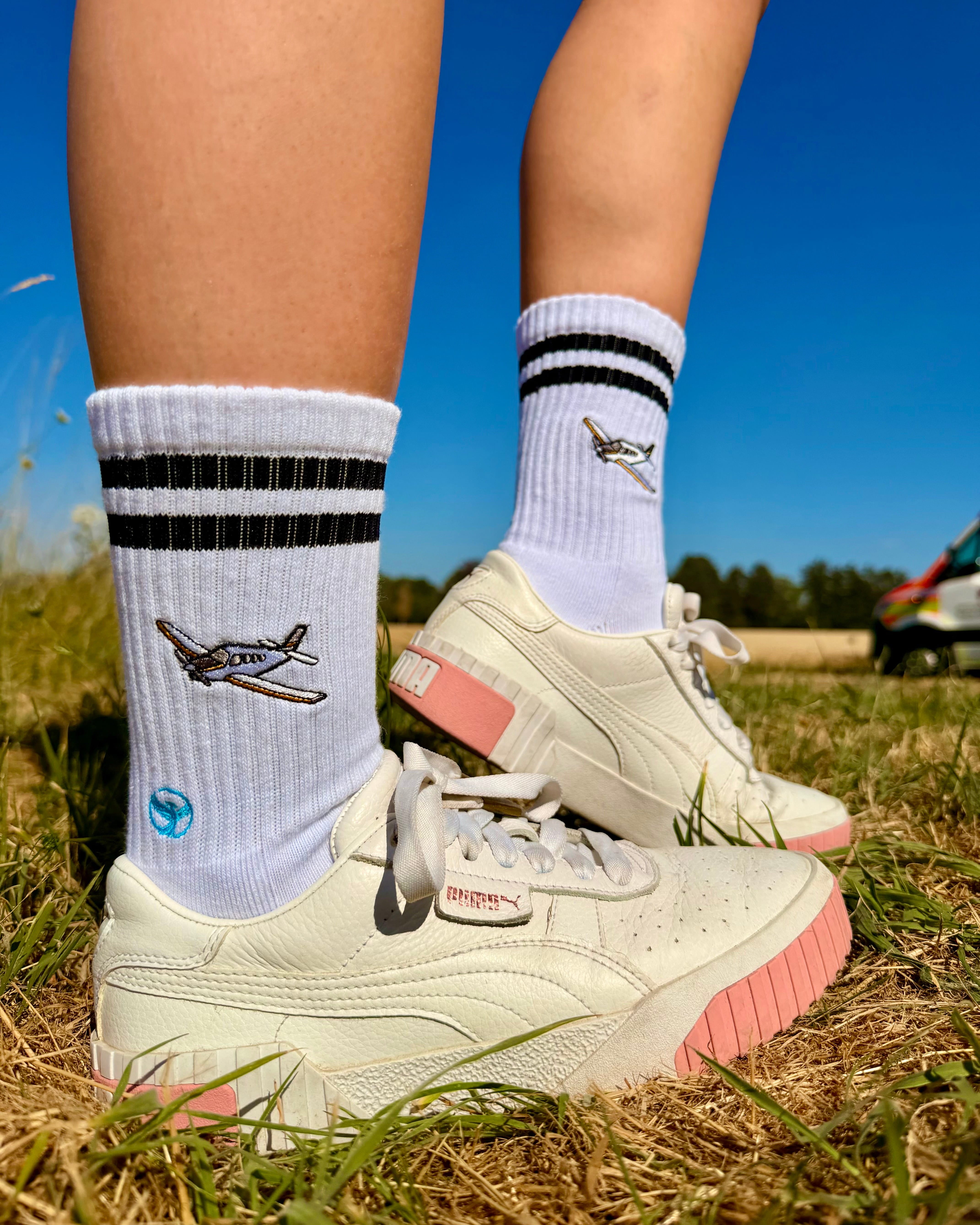 Kleinflugzeug Socken für Hobbypiloten